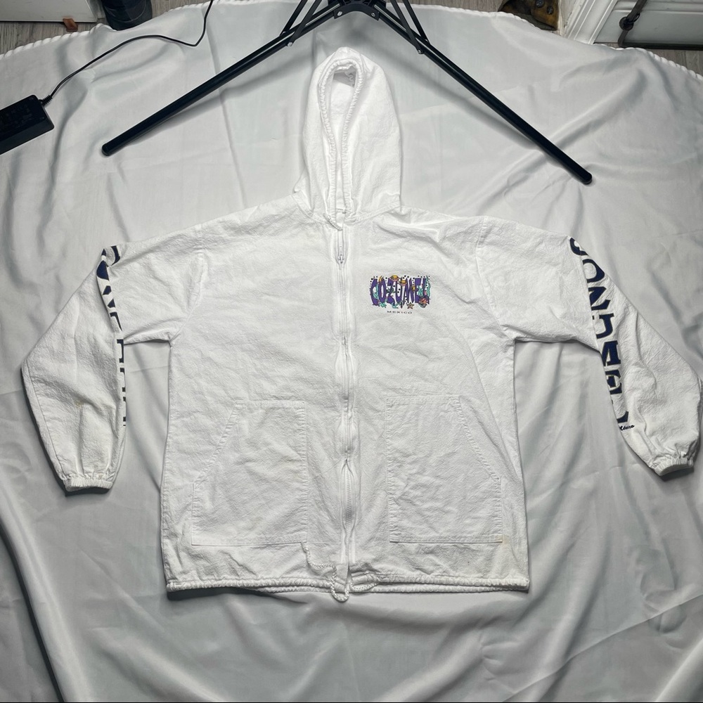 🐳Vintage Cozumel Mexico cotton zip up